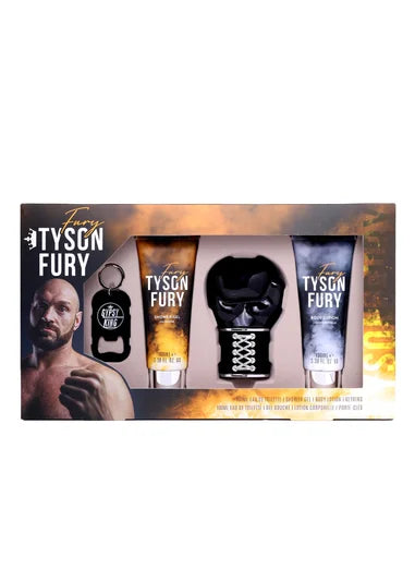 Tyson Fury Gift Set ( 100ml EDT + Shower Gel + Body Lotion + Keyring )