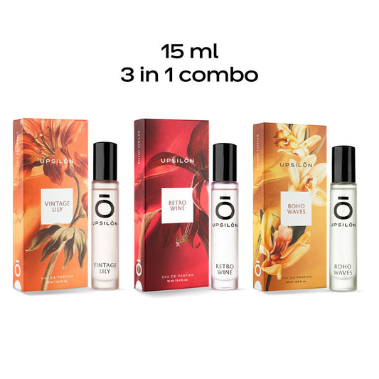 Upsilon Elegant Perfume (15ML) 3-in-1 Combo