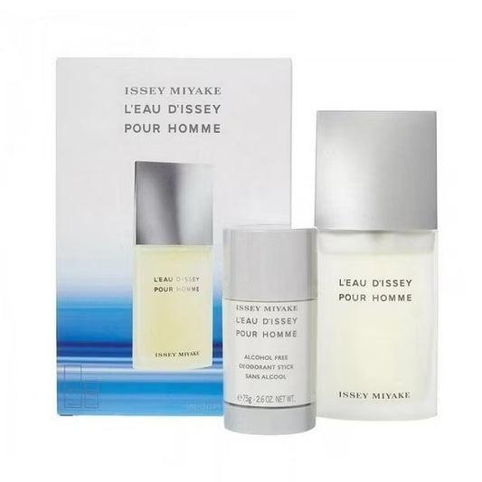 Issey Miyake L'eau D'issey Cologne Gift Set for Men  ( 75ml EDT + 75g DeoStick)
