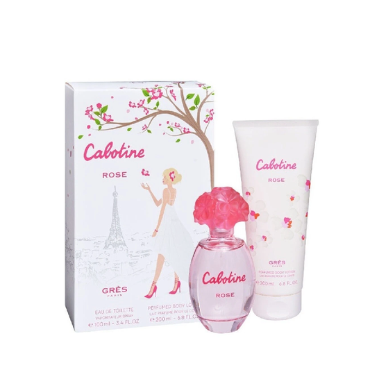 Gres Ladies Cabotine Rose Gift set ( 100ml EDT + 200ml Body Lotion)