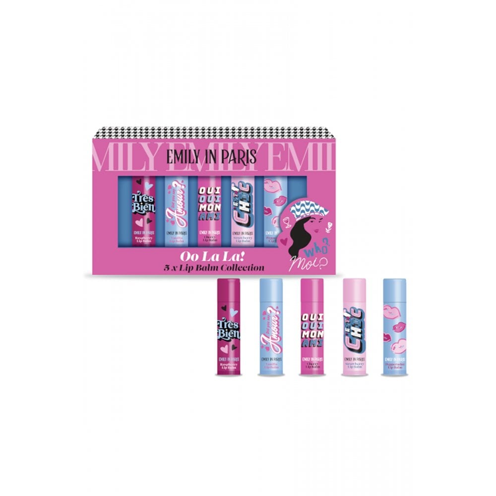 Emily in Paris Oo La La! Lip Balm Collection (Pack of 5)