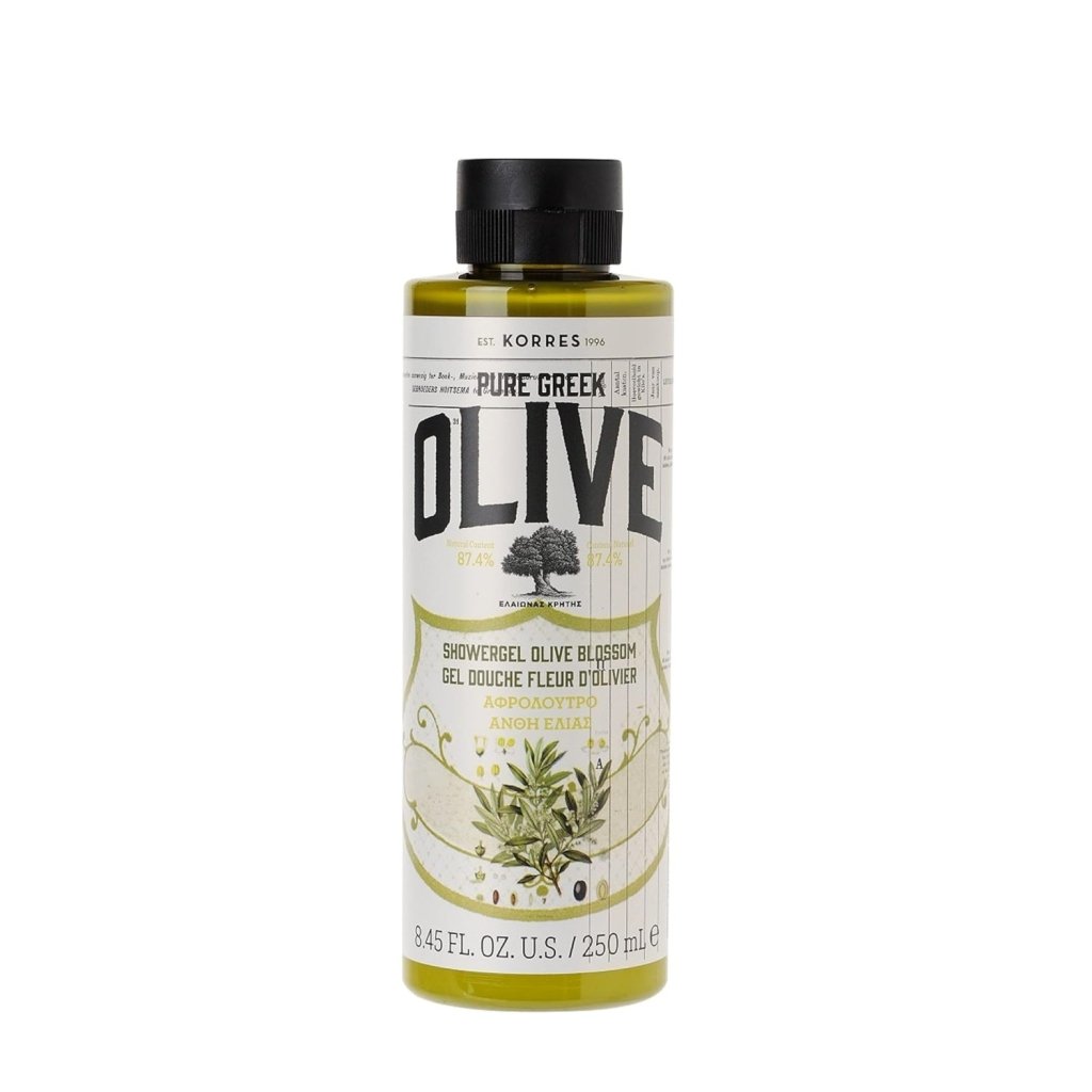 Korres Pure Greek Olive Natural Olive Blossom Shower Gel, Vegan (250ml) -