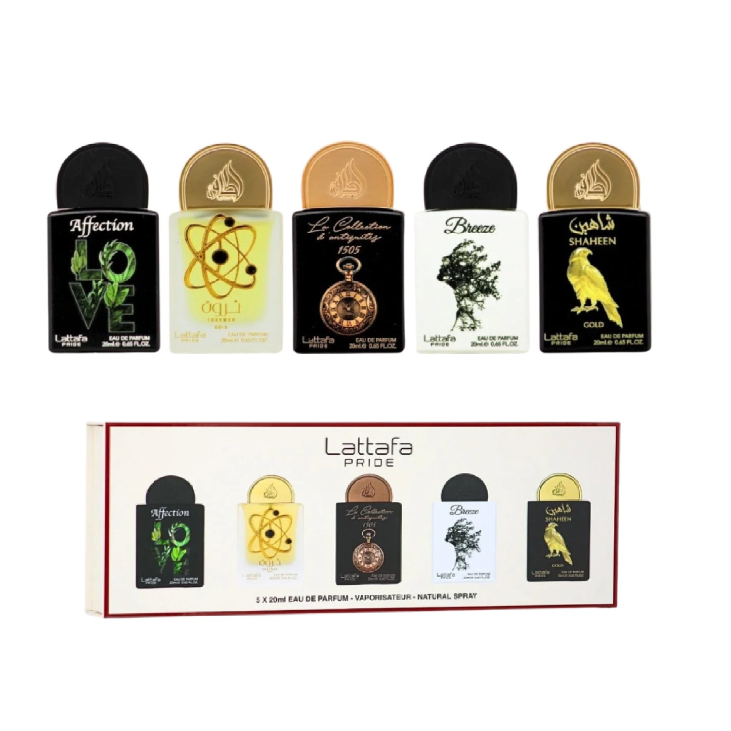 Lattafa pride 20ml Eau De Parfum 5pcs Gift Set Collection No.1 ( 5 x 20ml )