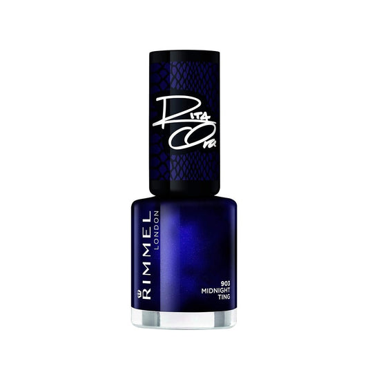Rimmel Rita Ora 60 Seconds Nail Polish, Shades Of Black Midnight Ting (8ml) -