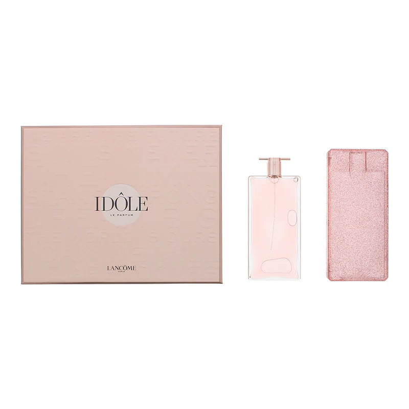 Lancome IDÔLE Le Parfum Womens Gift Set: Eau De Parfum Spray (50ml) + Le Case