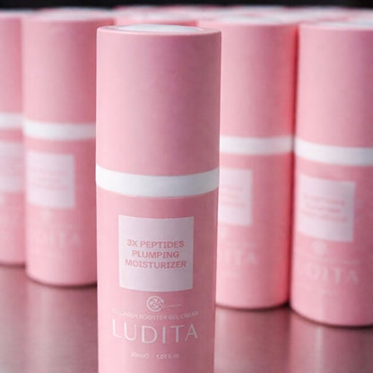 Ludita 3X Peptide Plumping Moisturizing Gel Cream with Hyaluronic Acid & Squalane (30ml)