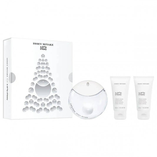 Issey Miyake a Drop d'Issey Gift Set: Eau De Parfum Spray (50ml) + Hand Cream (2x50ml)