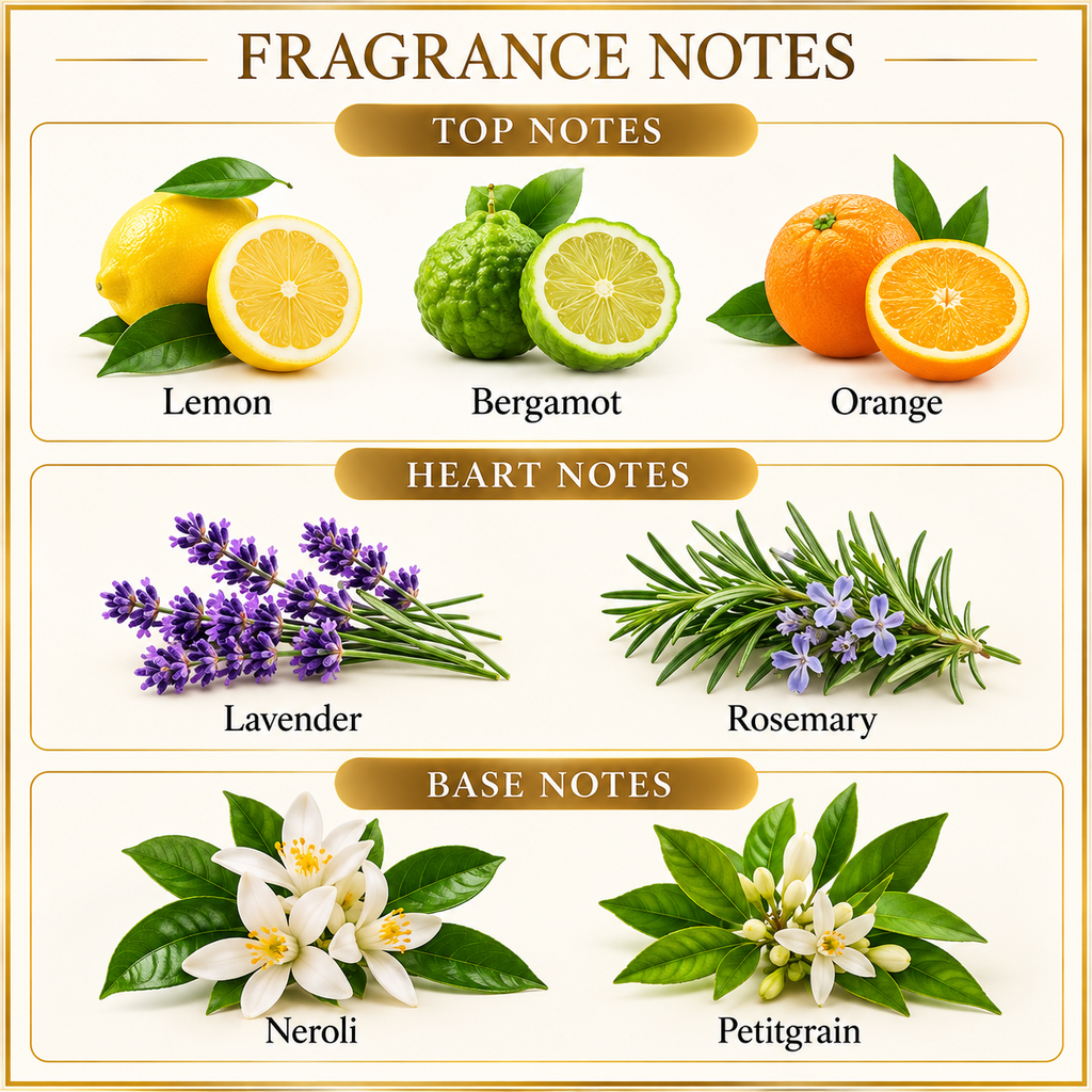 4711 Original Eau de Cologne fragrance notes - top, heart and base notes