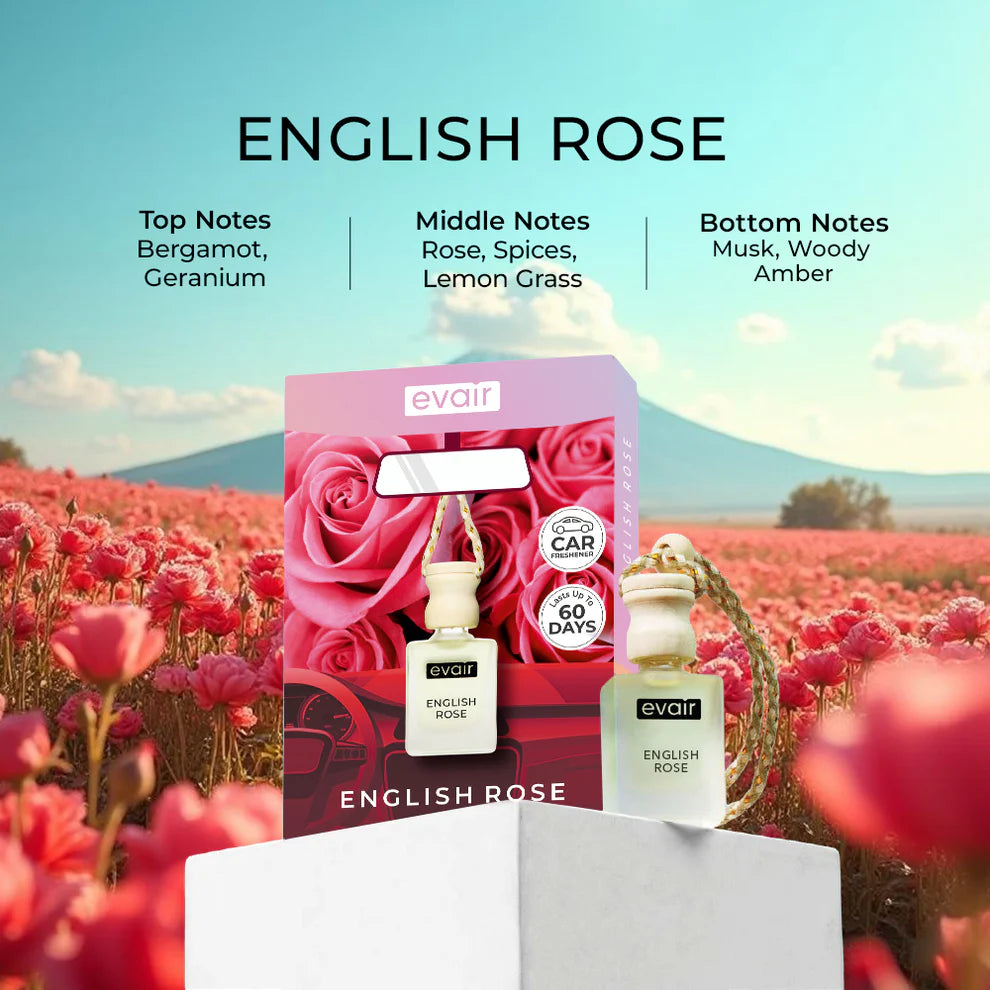 Evair English Rose Car Freshener (10ml)