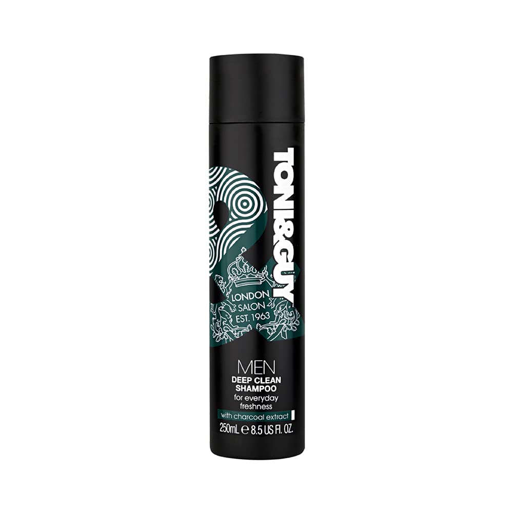 Toni & Guy Men's Deep Clean Shampoo with Charcoal Extract (250ml)