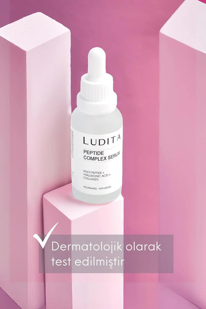 Ludita Peptide Complex Serum, Intense Moisturizing Rejuvenation and Firming Anti-Aging Serum, Peptide Collagen Serum, 30ml