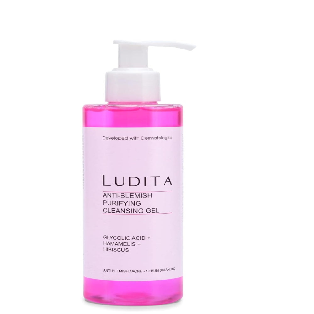 Ludita Niacinamide Purifying Gel Cleanser With Hibiscus Extract (200ml)