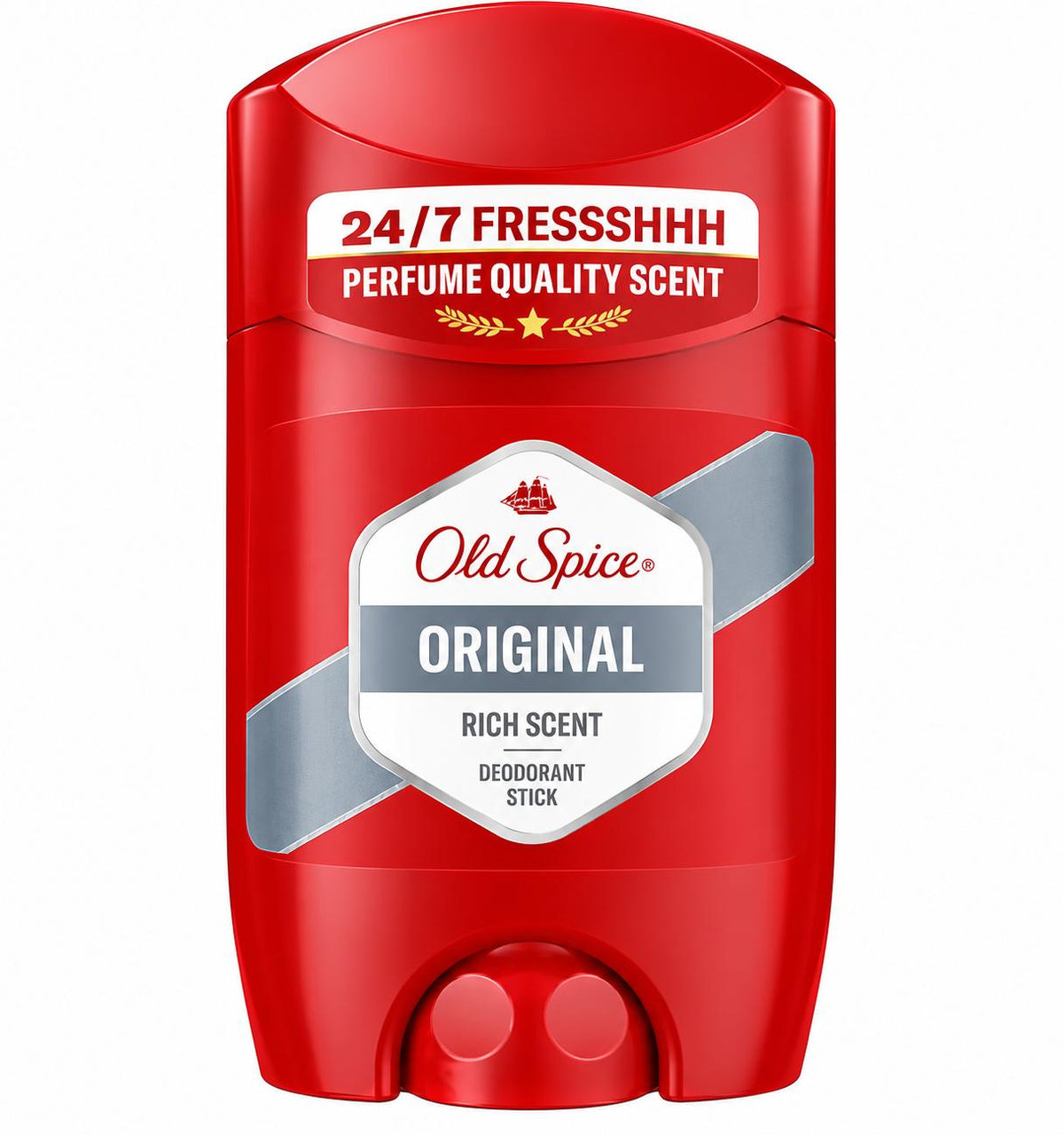 Old Spice Original deodorant stick in red packaging, front view