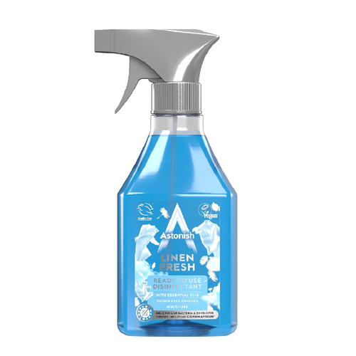 Astonish Linen Fresh Disinfectant Spray 550ml bottle