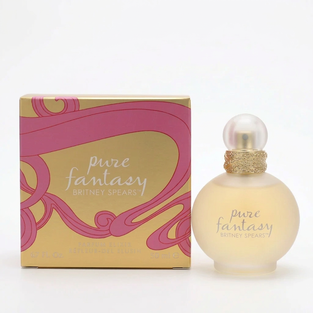 Britney Spears Pure Fantasy Parfum Elixir, 50ml bottle and box