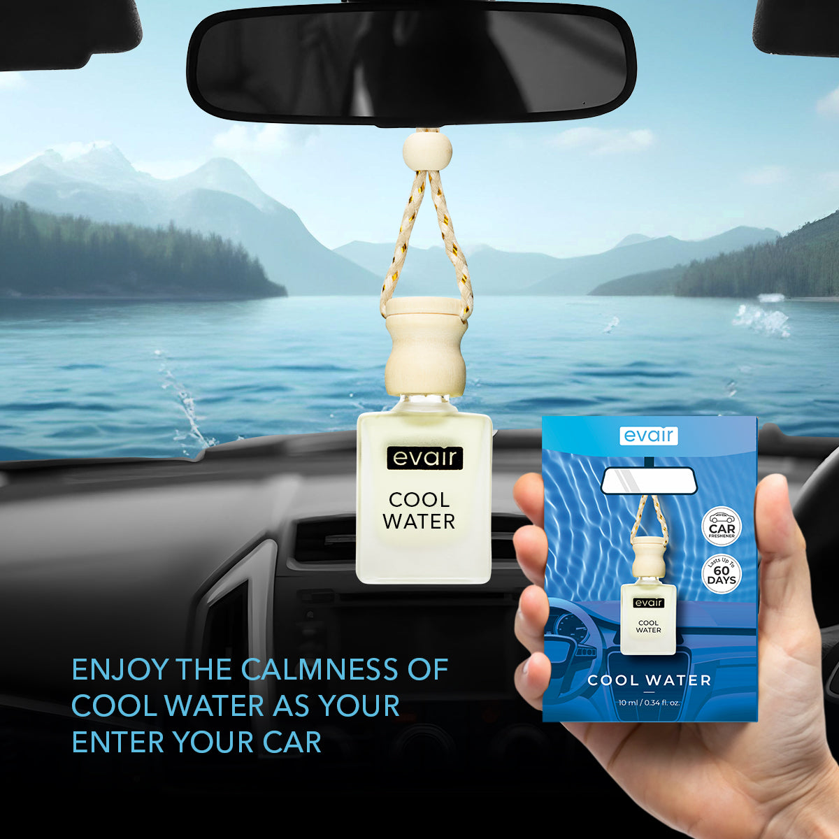 Evair Cool Water Car Freshener (10ml)