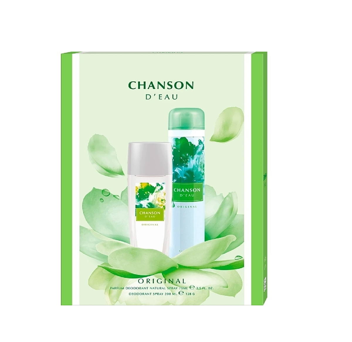 Chanson d'Eau Original gift set with 75ml body fragrance spray and 200ml deodorant spray