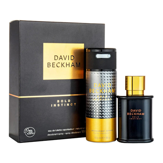 David Beckham Bold Instinct Giftset For Men ( 30ml Eau De Toilette +150ml Deodorant )