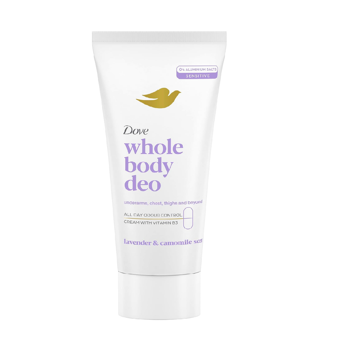 Dove Whole Body Deodorant Cream, Lavender and Camomile, 75ml