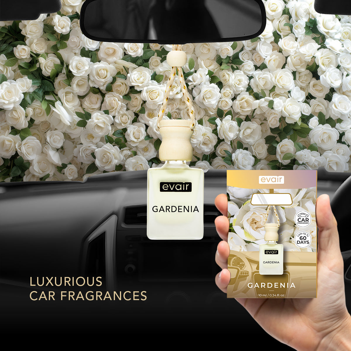 Evair Gardenia Car Freshener (10ml)