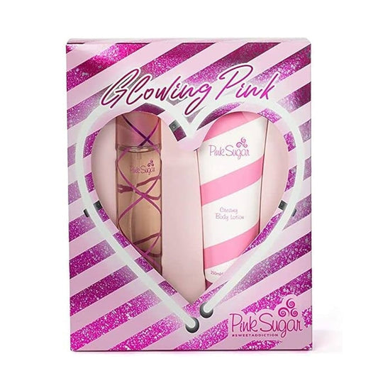 Aquolina Pink Sugar Giftset 2 pcs ( 100ml Eau De Parfum + 250ml Body Lotion)