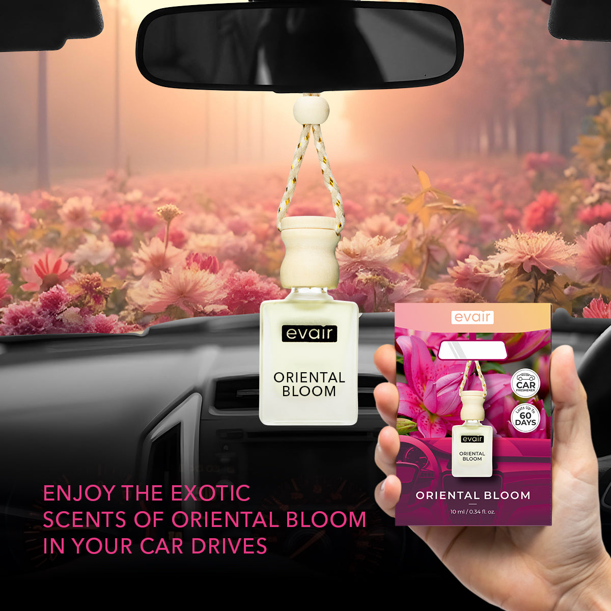 Evair Oriental Bloom Car Freshener (10ml)