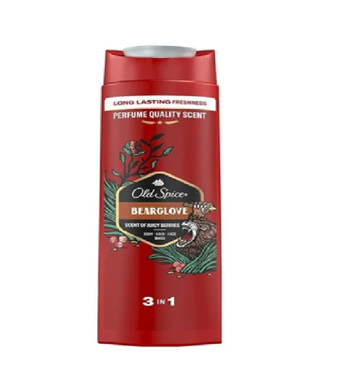 Old Spice Bearglove 3-in-1 Shower Gel (400ml) – front of bottle
