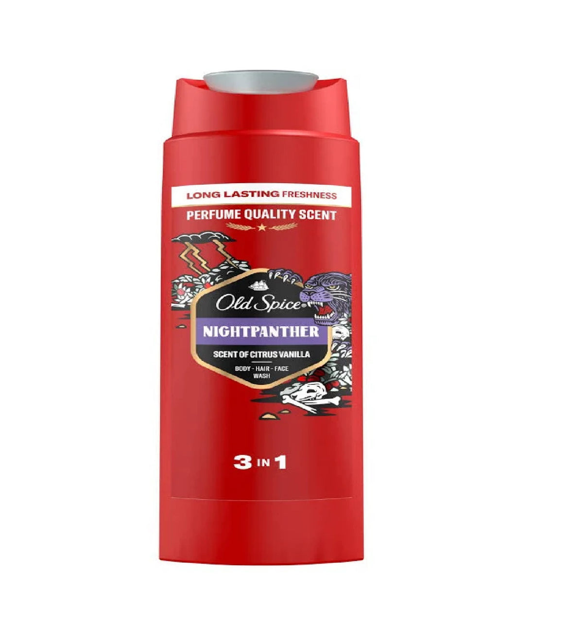 Old Spice Nightpanther 3-in-1 Shower Gel (400ml) – front of bottle