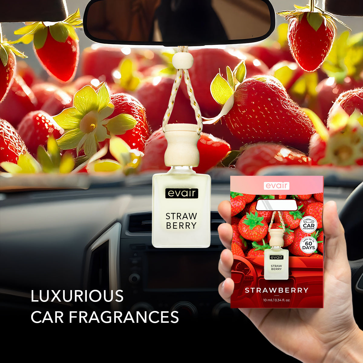 Evair Strawberry Car Freshener (10ml)