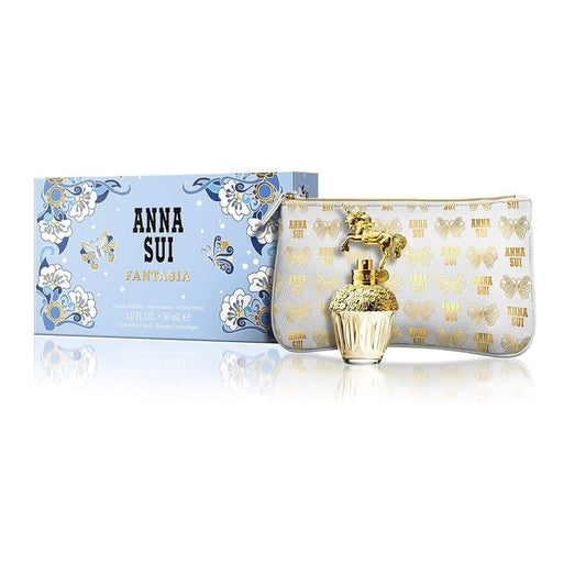 Anna Sui Fantasia Eau De Toilette Spray Gift Set (30ml + Pouch) -