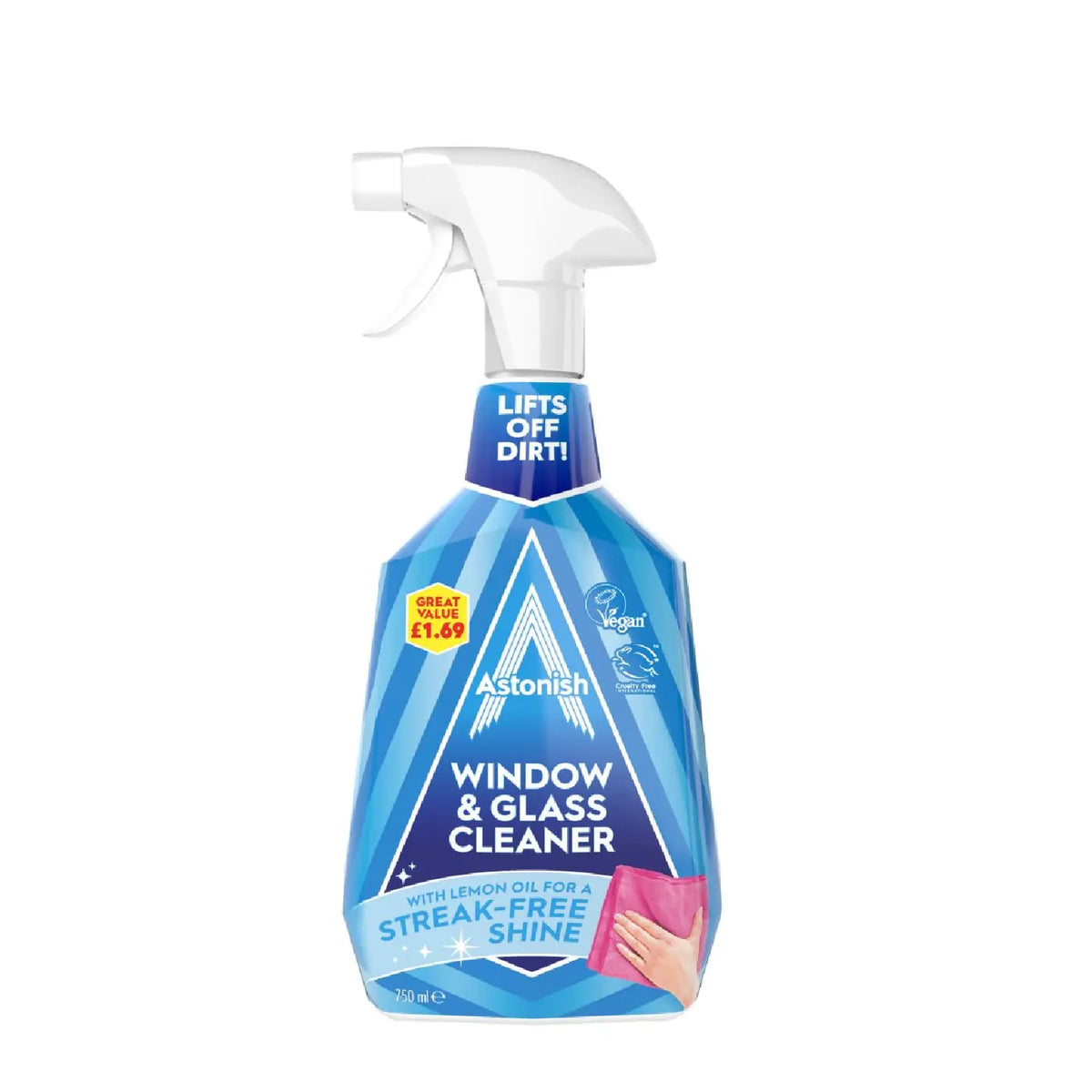 Astonish Window & Glass Cleaner 750ml spray bottle