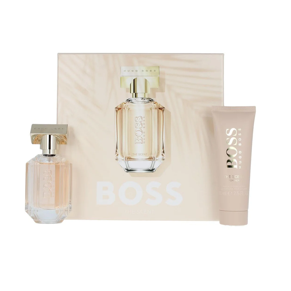 Hugo Boss The Scent Gift Set for Her: (50ml Eau De Parfum + 75ml Body Lotion)