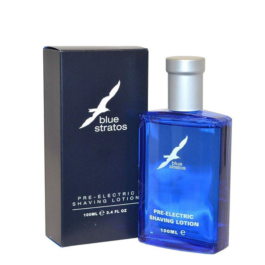 Blue Stratos Original Blue PreElectric Shaving lotion For Men (100ml) -