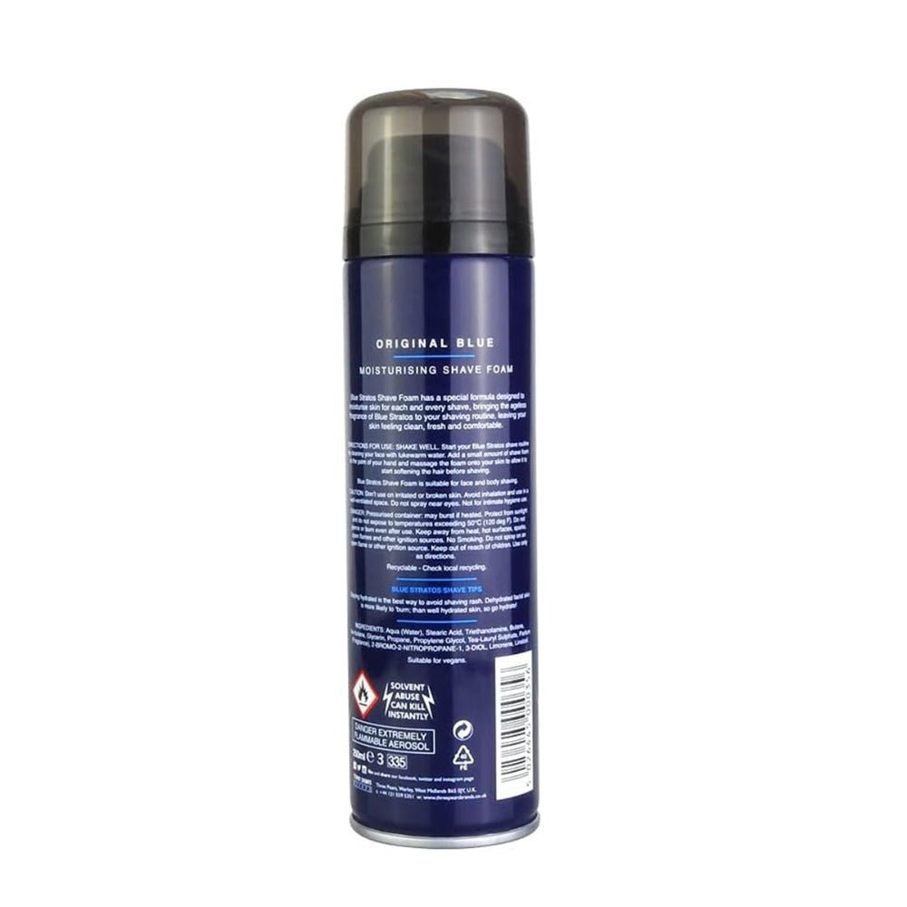 Blue Stratos Original Shaving Foam for Men (250ml) -