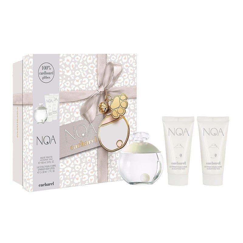 Cacharel Noa 3 Piece Gift Set For Women (100ml Eau De Toilette + 50ml Body Lotion + 50ml Body Lotion) -