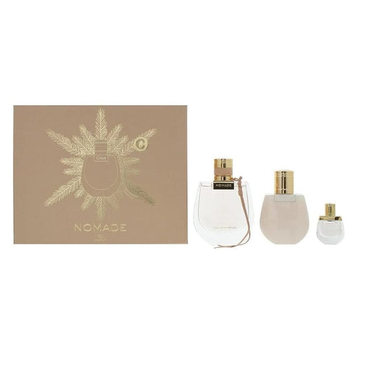 Chloe Nomade 3 Piece Gift Set (Eau de Parfum 75ml , Eau de Parfum 5ml and Body Lotion 100ml) -