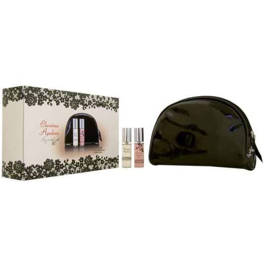 Christina Aguilera My Secret Gift Set: Eau de Parfum Spray (10ml) + By Night Eau de Parfum Spray (10ml) + Pouch -