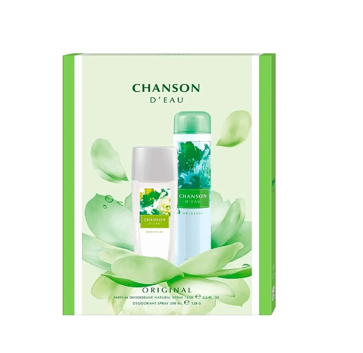 Chanson d'Eau Original gift set with 75ml body fragrance spray and 200ml deodorant spray