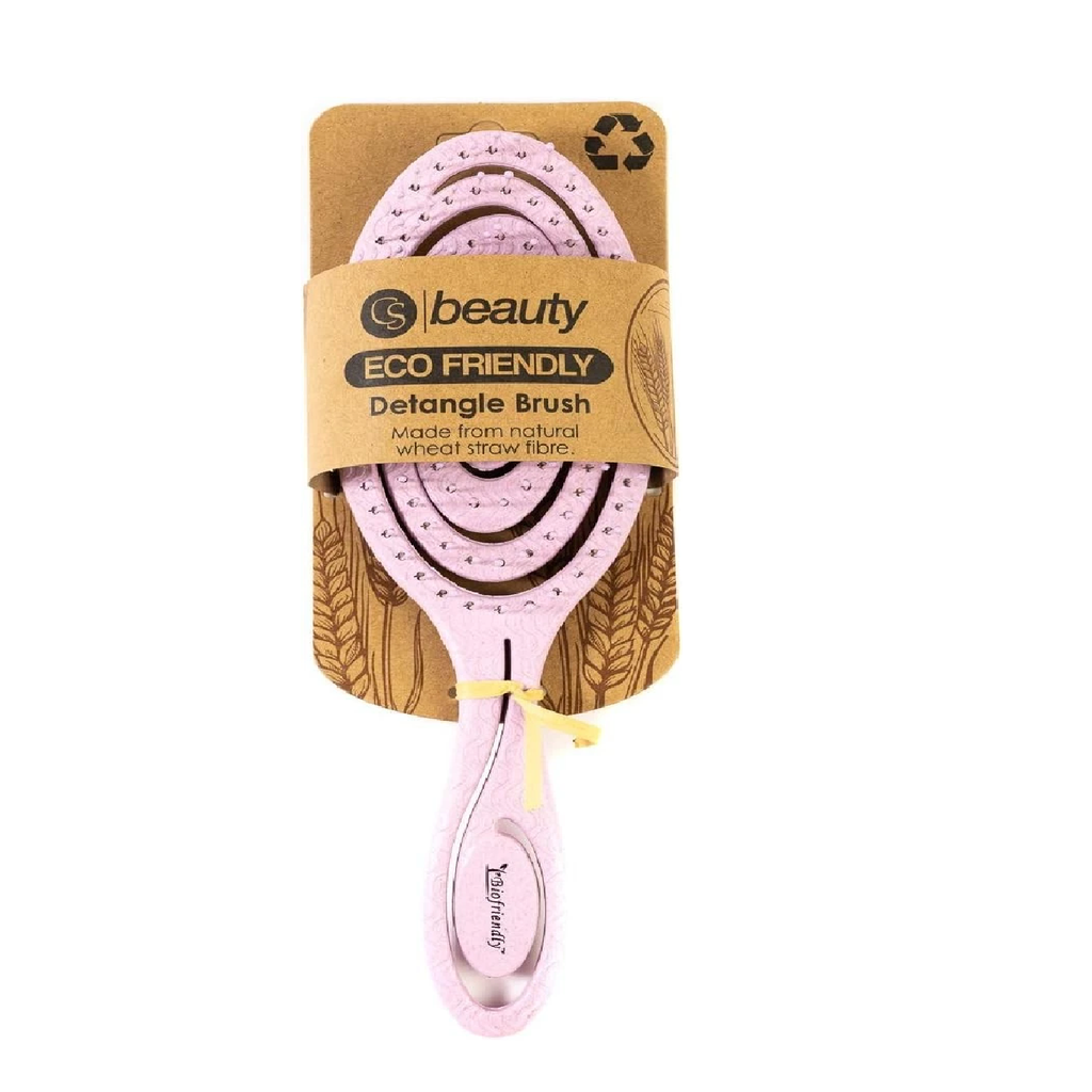 CS Beauty Eco-Friendly Straw Hairbrush in lavender packaging