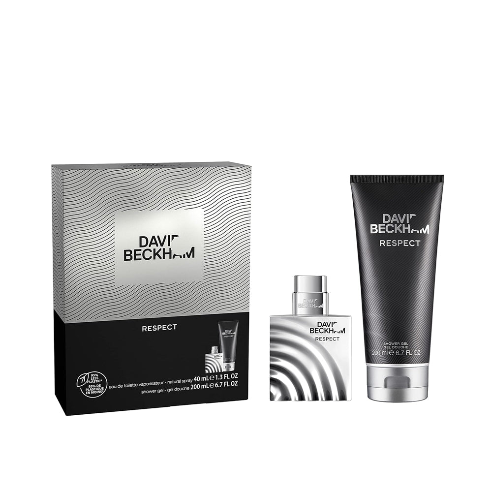 David Beckham Respect Gift Set For Men(Eau De Toilette 40ml + Shower Gel 200ml) -