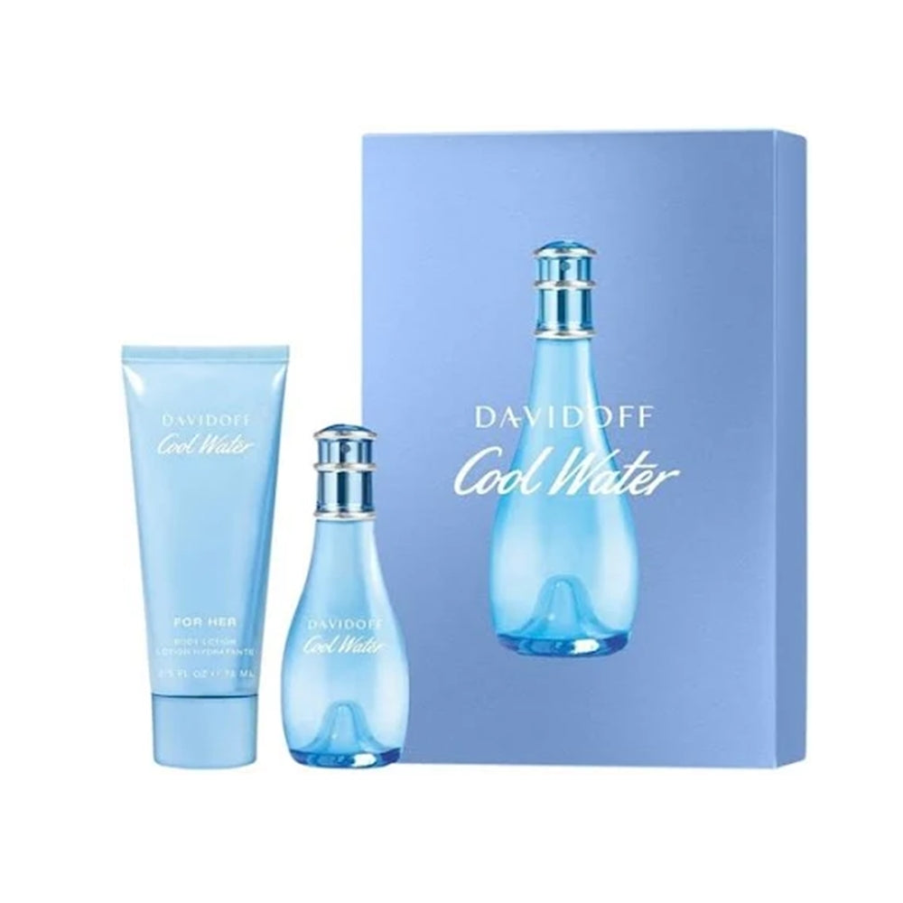 Davidoff Cool Water For Women GiftSet: (30ml EDT + 75ml Body lotion)