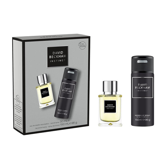 David Beckham Instinct Giftset For Men (30ml Eau De Toilette + 150ml Deodorant spray)