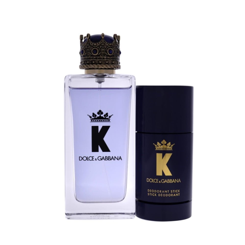 Dolce & Gabbana K Gift Set for Men: Eau De Toilette Spray (100ml) + Deodorant Stick (75g) -