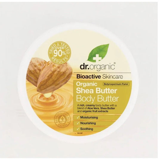 Dr. Organic Bioactive Shea Butter Body Butter Aloe Shea + Fruit (200ml) -