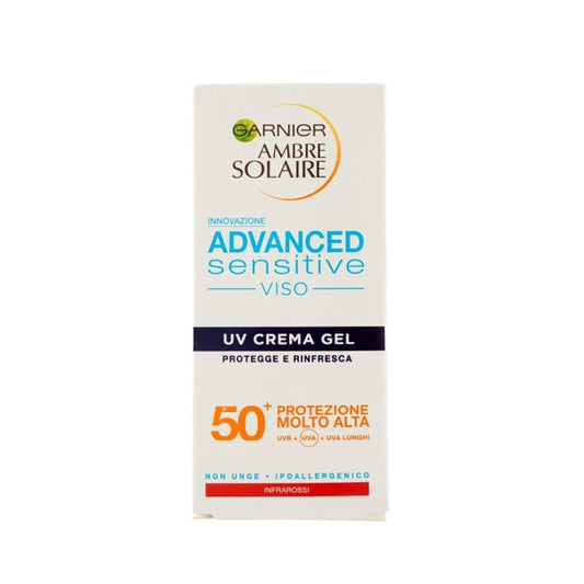 Garnier Ambre Solaire SPF 50+ Sensitive Advanced Sun Protection Cream (50ml) -