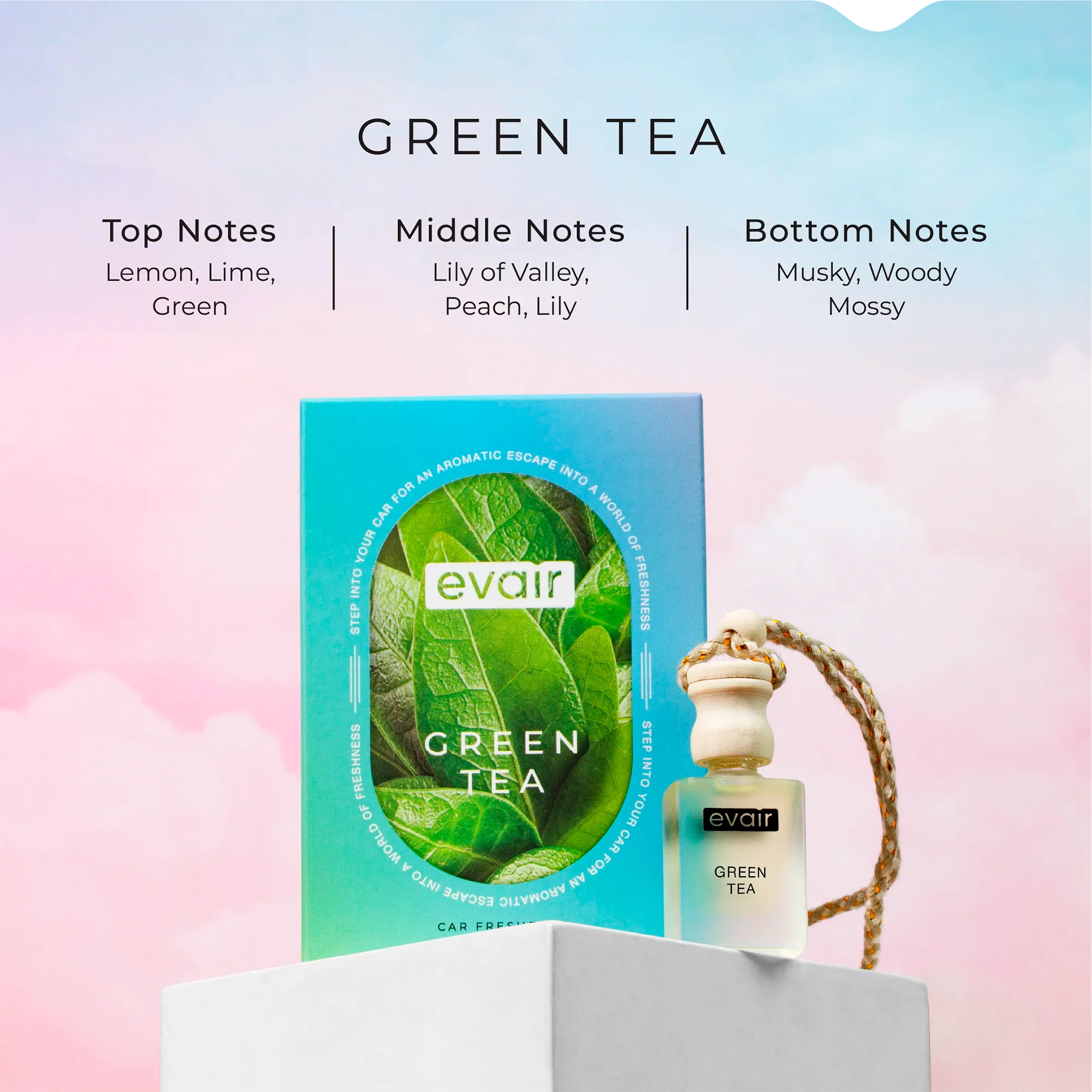 Evair Green Tea Car Freshener (10ml)