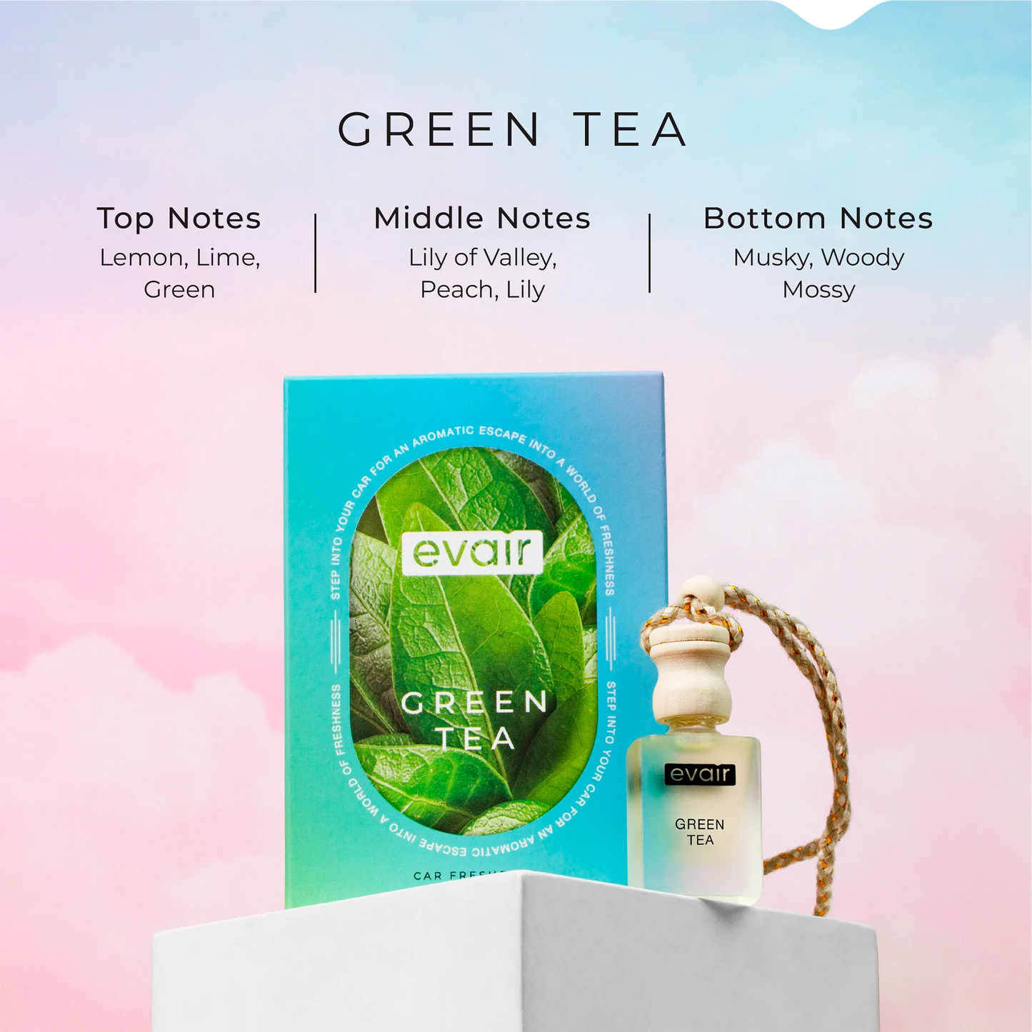 Evair Green Tea Car Freshener (10ml)