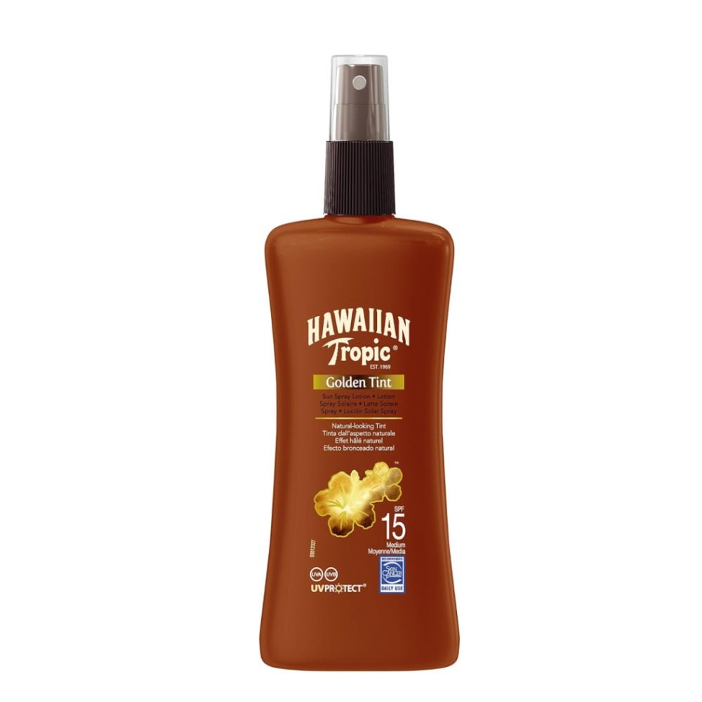 Hawaiian Tropic Golden Tint Sun Spray Lotion SPF15 (200ml) -