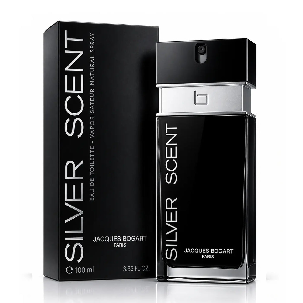 Jacques Bogart Silver Scent Eau de Toilette 100ml black bottle and box