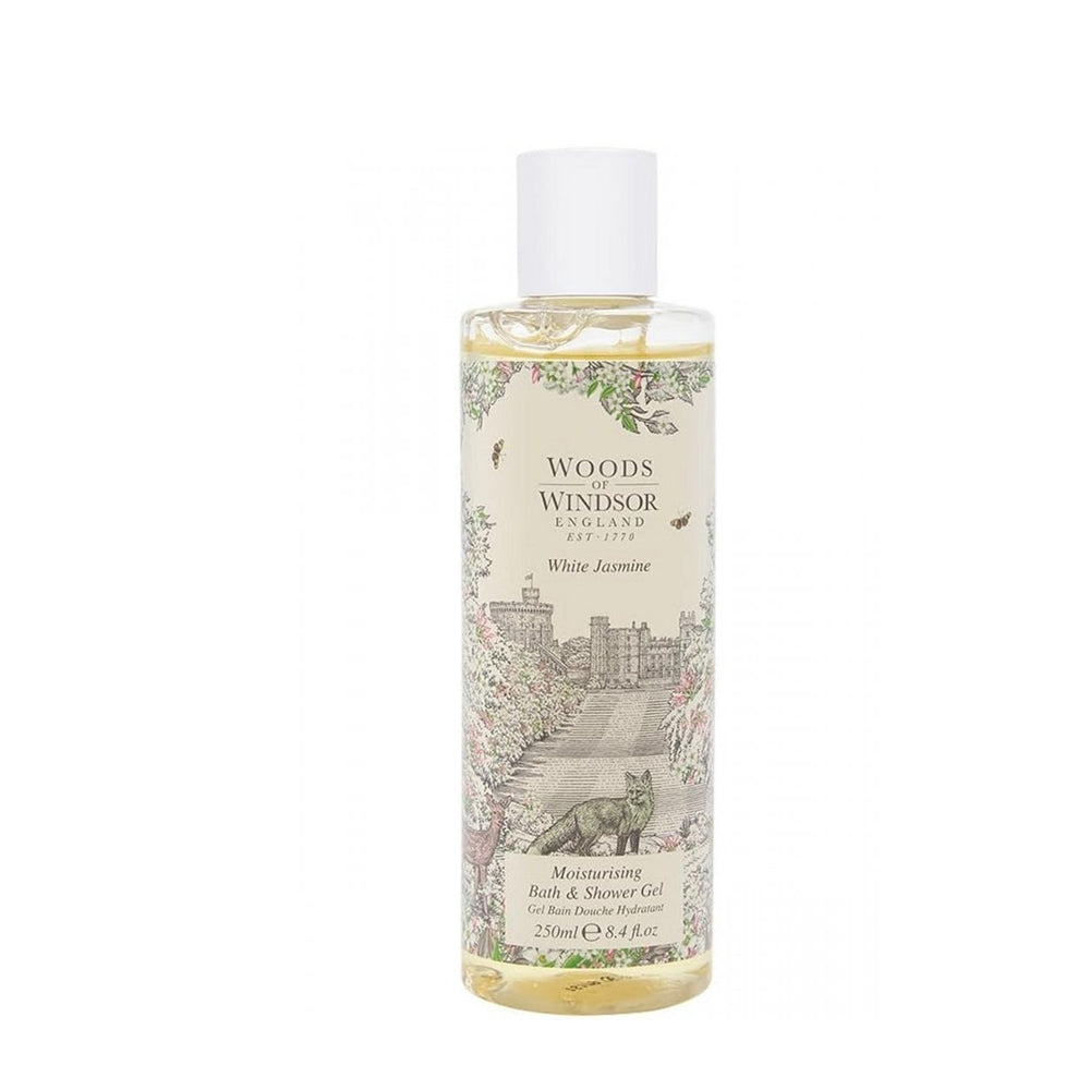 Woods of Windsor White Jasmine Moisturising Bath and Shower Gel (250ml)